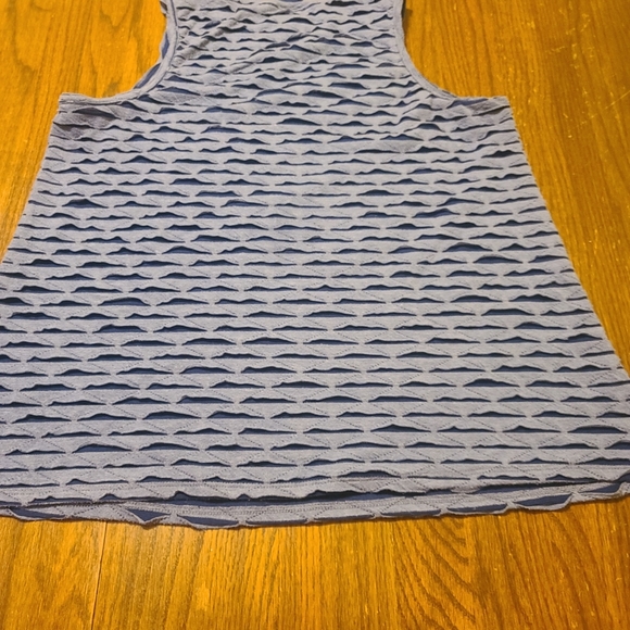 AB Studio Women's Blue Layered Sleeveless Tank Top - XL - Picture 6 of 6